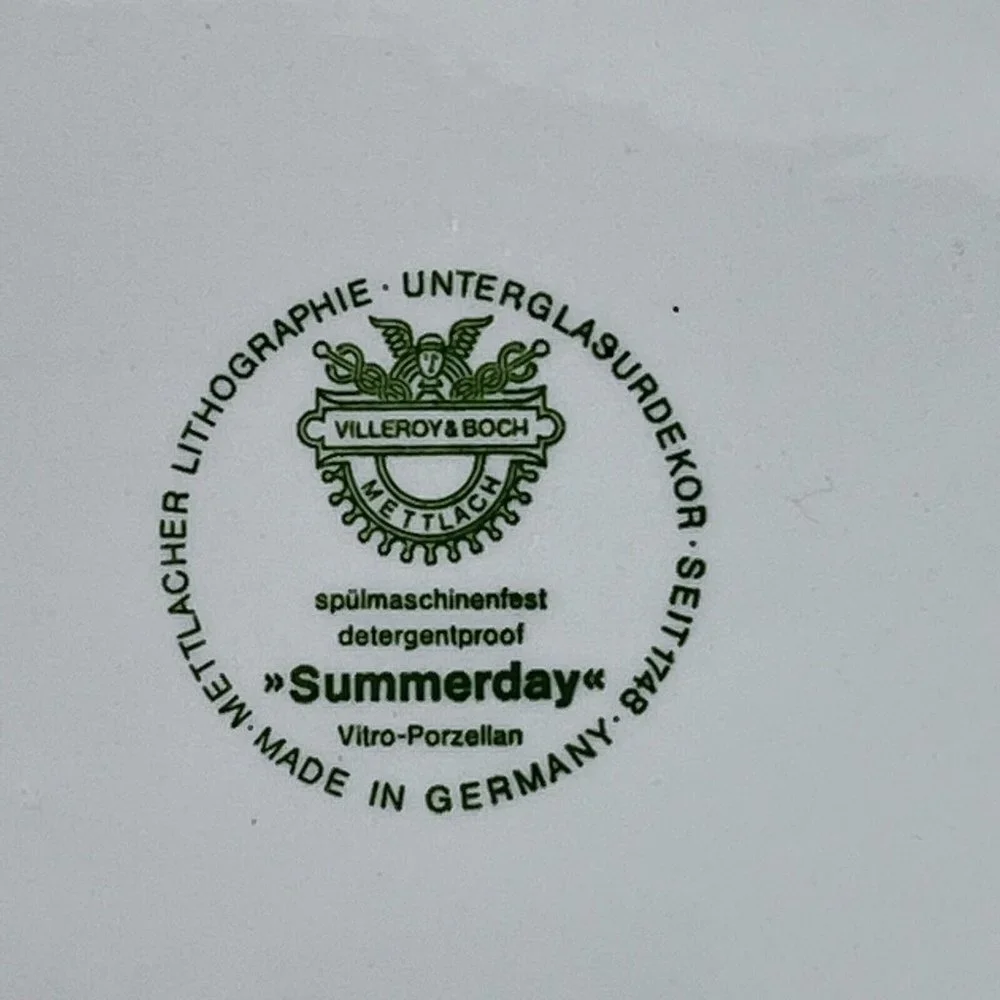 Villeroy And Boch Summerday‎ Serving Platter Meat Vegetable Tray 13 Inch Germany